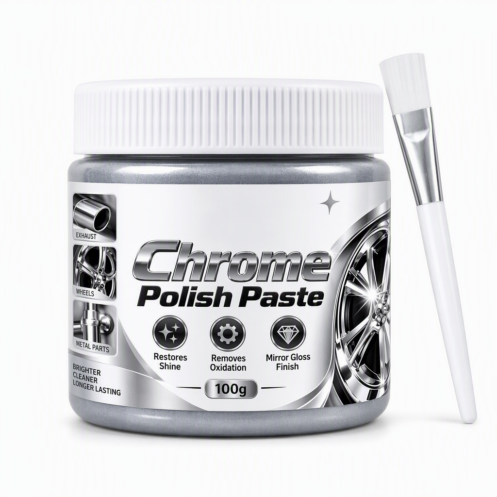 ✨ Chrome Polish Paste & Brush | 100g