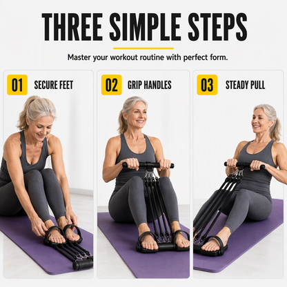 📢📢 48% OFF! 💪 Pedal Resistance Band – 4 Resistance Levels, Reinforced Carabiners & Full-Body Home Workouts