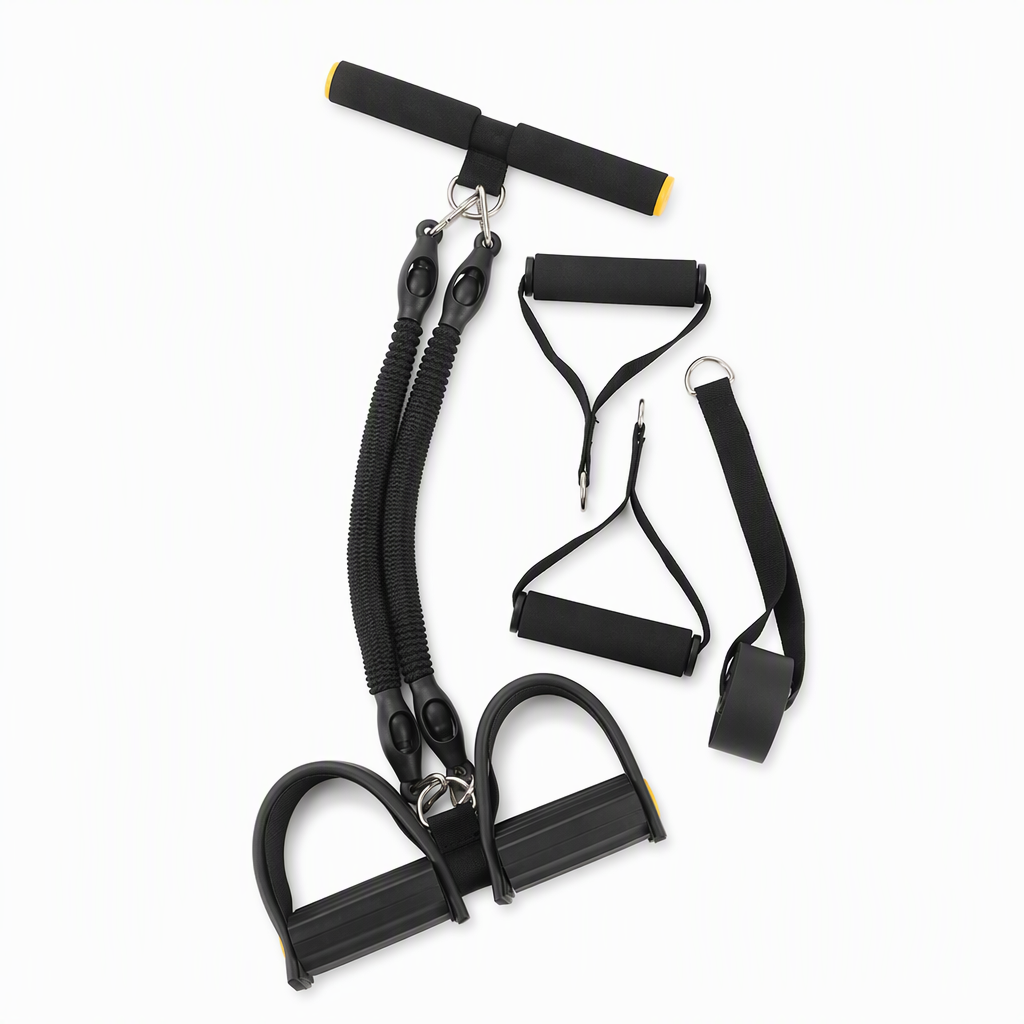 📢📢 48% OFF! 💪 Pedal Resistance Band – 4 Resistance Levels, Reinforced Carabiners & Full-Body Home Workouts