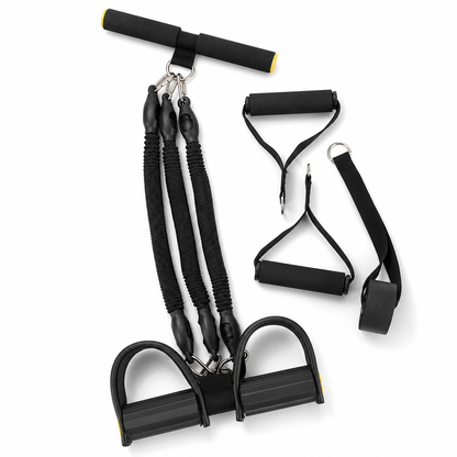 📢📢 48% OFF! 💪 Pedal Resistance Band – 4 Resistance Levels, Reinforced Carabiners & Full-Body Home Workouts