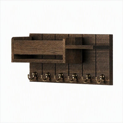 Wall‑Mounted Mail & Key Holder