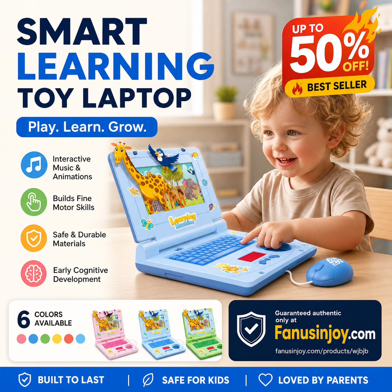 🏆🖥️Limited Time 50% Off: Only £10.99‼️👧Interactive Simulation Toy Laptop｜Kids Educational Pretend Play Learning Toy🖥️