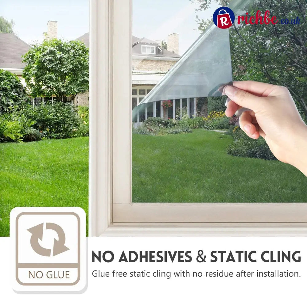 🪟 Window Privacy Film – Daytime Privacy UV Protection & Heat Control