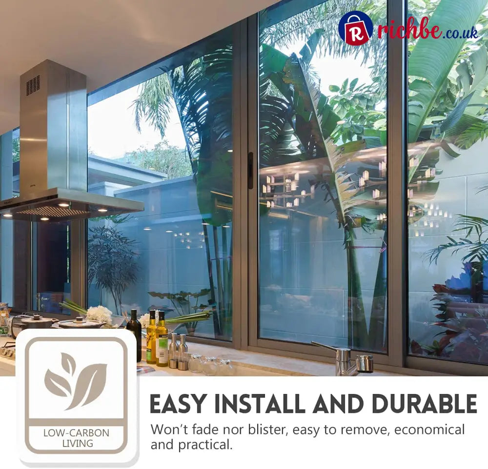 🪟 Window Privacy Film – Daytime Privacy UV Protection & Heat Control