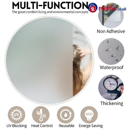 🪟 Window Privacy Film – Daytime Privacy UV Protection & Heat Control