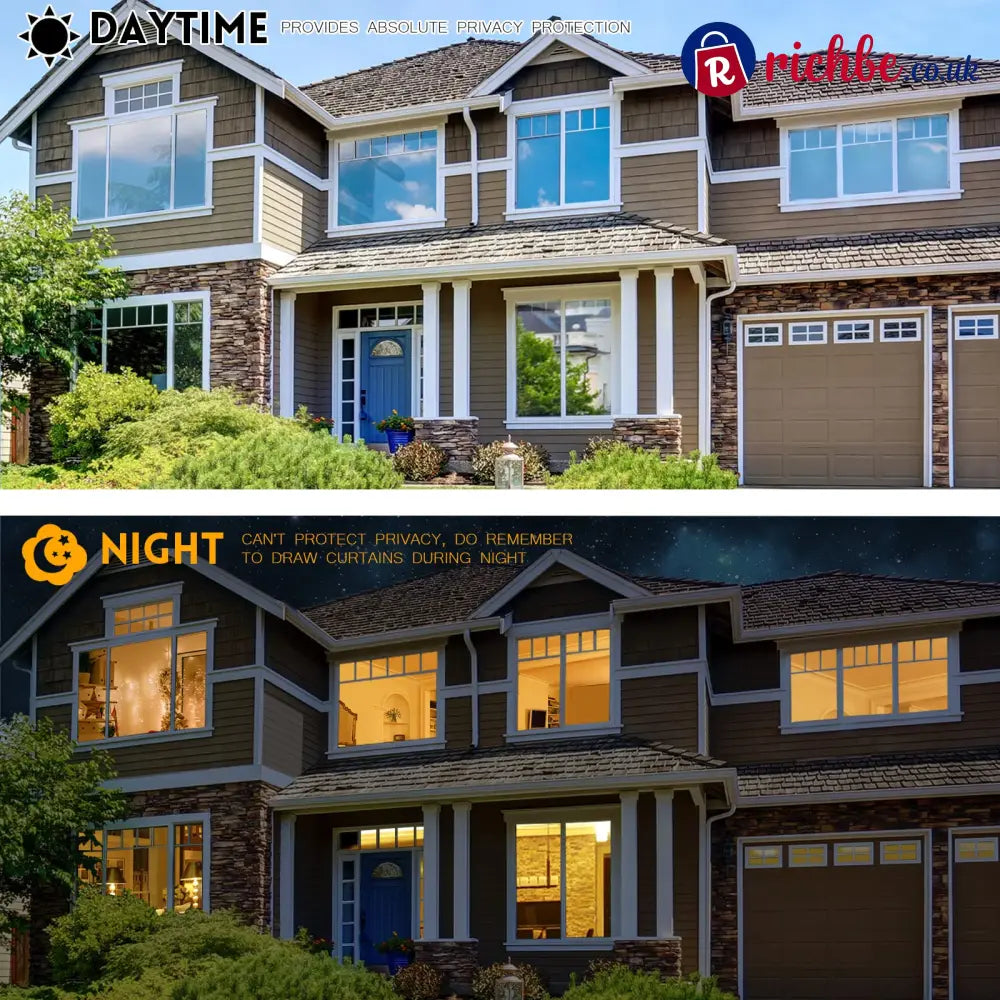 🪟 Window Privacy Film – Daytime Privacy UV Protection & Heat Control