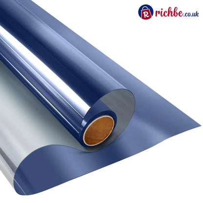 🪟 Window Privacy Film – Daytime Privacy UV Protection & Heat Control - Blue / 15.75 Inch X 6.5 Feet
