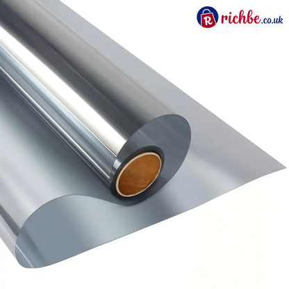 🪟 Window Privacy Film – Daytime Privacy UV Protection & Heat Control - Sliver / 15.75 Inch X 6.5 Feet