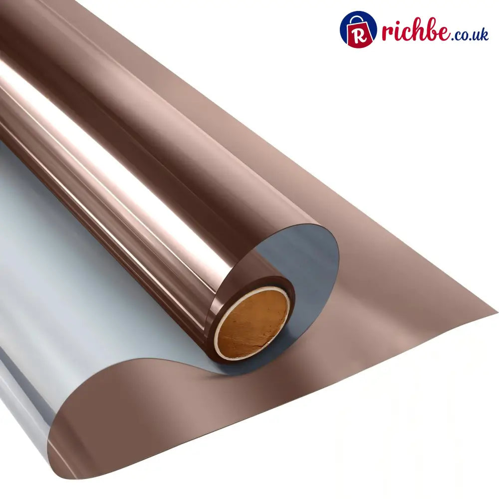 🪟 Window Privacy Film – Daytime Privacy UV Protection & Heat Control - Tea Silver / 15.75 Inch X 6.5 Feet